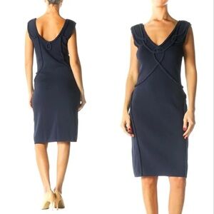 Etcetera
Navy Braided Knee-Length Dress Size XS